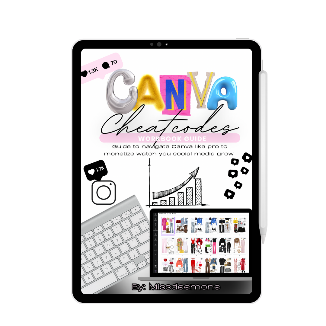 Canva Cheat codes:Guide to navigate Canva like pro to monetize watch you social media grow