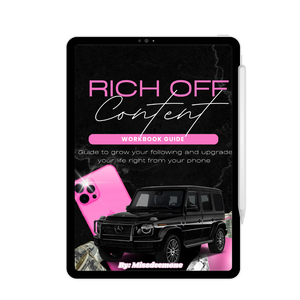 Rich off Content: Guide To Grow following and Upgrade your life using socials