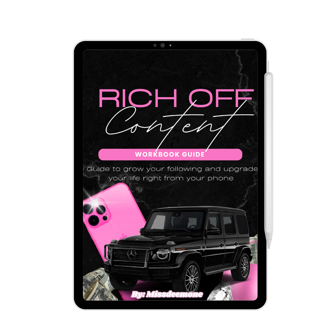 Rich off Content: Guide To Grow following and Upgrade your life using socials