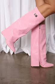 Not The Same Knee High Boots - Black